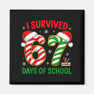 Lehrer Weihnachten Lustiges Meme Ich überlebte 67 Magnet
