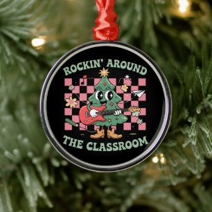 Lehrer Weihnachten Rockt Um Den Klassenraum Groov Ornament Aus Metall