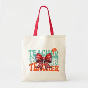 Lehrer Weihnachts-Schleife Feiertags Niedlicher Le Tragetasche