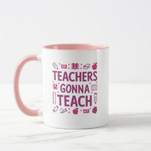 Lehrer werden unterrichten tasse