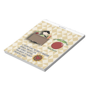 Lehrer Wertschätzung Candy Bar Wrapper Geschenk Notizblock