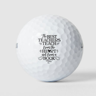 Lehrer Wertschätzung Geschenk Teach Herz Vielen Da Golfball