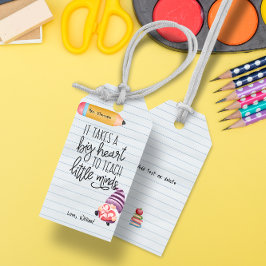 Lehrer-Wertschätzung mit Herz Geschenkanhänger