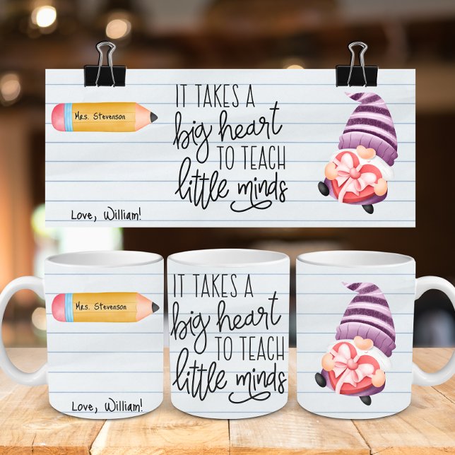 Lehrer-Wertschätzung mit Herz Kaffeetasse (Von Creator hochgeladen)