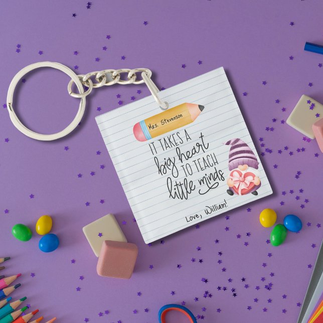 Lehrer-Wertschätzung mit Herz Schlüsselanhänger (Von Creator hochgeladen)