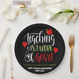 Lehrer Wertschätzung Woche Party Decor DANK Pappteller