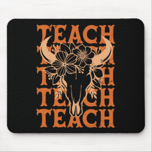 Lehrer Western Boho Wilder Westen Bullenschädel By Mousepad
