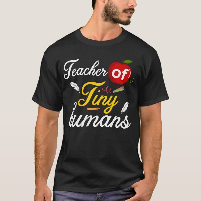 Lehrer winziger Menschen T-Shirt (Vorderseite)