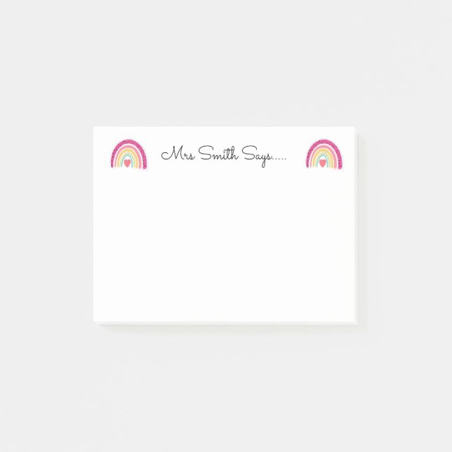 Lehrer Wort Kunst Apfel. Lehrerhinweise Post-it Klebezettel (Vorderseite)