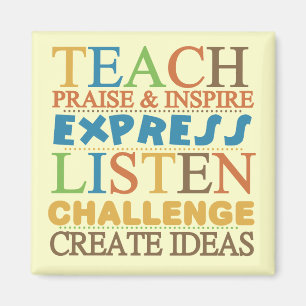 Lehrer Worte zum Leben durch Magnet