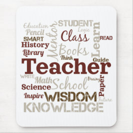 Lehrer Wortwolke Mousepad