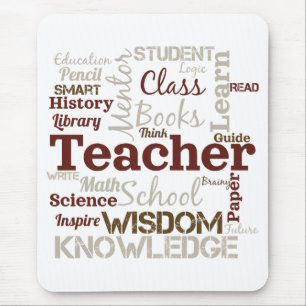 Lehrer Wortwolke Mousepad