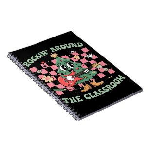 Lehrer Xmas Rockt Durch Das Klassenzimmer Groovy Notizblock