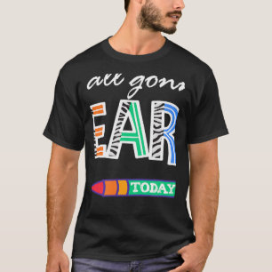 Lehrer Zebra Erster Tag der Schule Y'All Gonna Lea T-Shirt