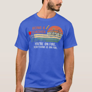 Lehrer zu sein ist einfach, wie ein Fahrrad fahren T-Shirt