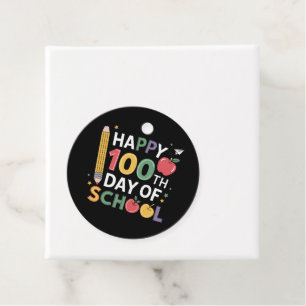 Lehrer zum 100. Schultag Glücklicher 100. Tag Geschenkanhänger