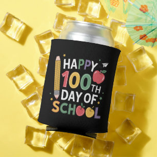 Lehrer zum 100. Schultag Glücklicher 100 Tage Dosenkühler