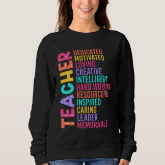 Lehrer zurück in die Schule Sweatshirt