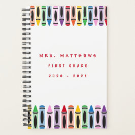 Lehrer zurück zum Niedlichen Farbdrachen der Schul Planer