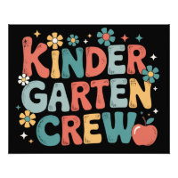 Lehrer zurück zur Crew des Kindergartens