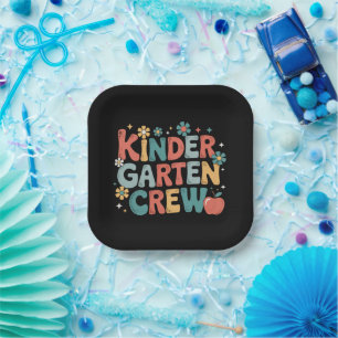 Lehrer Zurück zur Schule Kindergarten-Team Pappteller