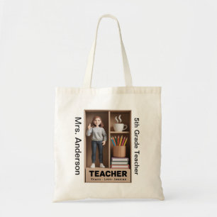 Lehreraktion Abbildung AI Boxed Style Doll Art Tragetasche