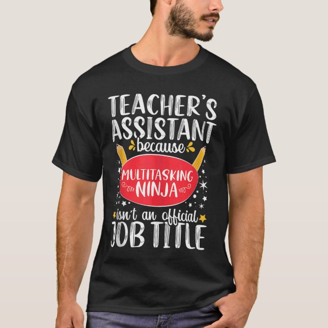 Lehrerassistent Lehrschule Ninja Appreciati T-Shirt (Vorderseite)
