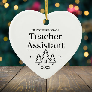 Lehrerassistent - Neuer Weihnachtsjob Keramik Ornament