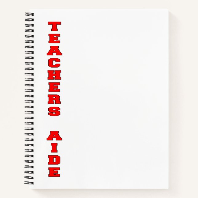 Lehrerassistent Notizbuch (Vorderseite)