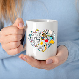 Lehrerassistent Professor Tool Heart Kaffeetasse