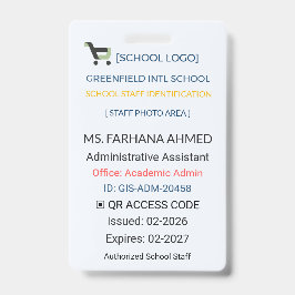 Lehrerausweis | Assistenten-ID – Schulpersonal Ausweis