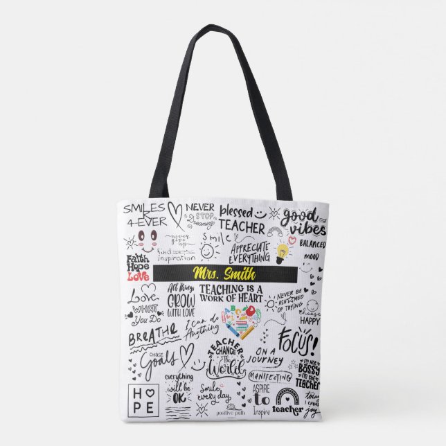 LEHRERBEFEHLE TOTE BAG - Personalisiert (Rückseite)