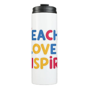 Lehrerbewertung durch die Liebe Inspiriert Thermosbecher
