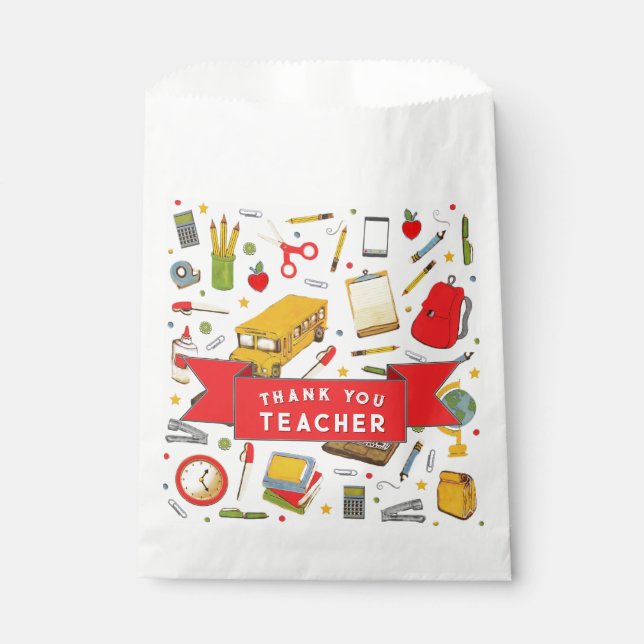 Lehrerbewertung Geschenktütchen (Vorderseite)