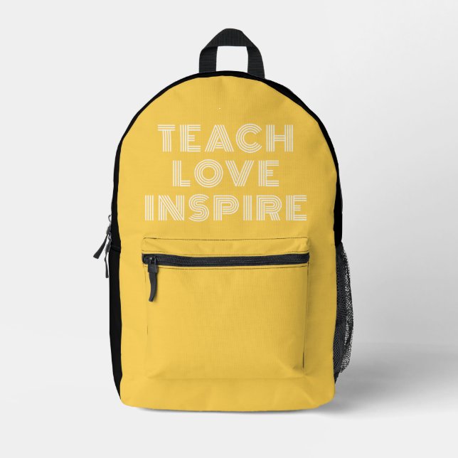 Lehrerbewertung in der Liebe Inspiriert Angebot Le Bedruckter Rucksack (Vorderseite)