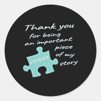 Lehrerbewertung Nummer eins Lehrerende Runder Aufkleber