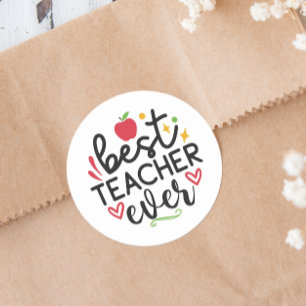 Lehrerbewertung Runder Aufkleber