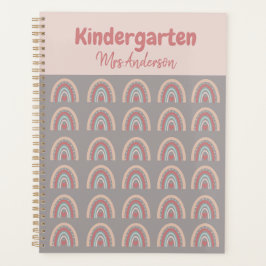 Lehrerbewertung zurück zur Schule Boho Rainbow P Planer