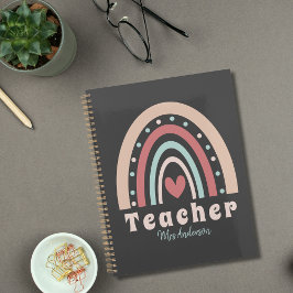Lehrerbewertung zurück zur Schule Boho Rainbow Planer