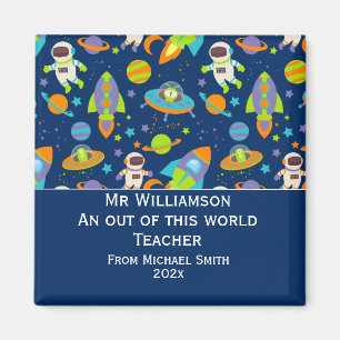 Lehrerbewertungstag aus diesem Weltraum Magnet