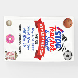 Lehrerbewertungswoche Alle Star School Name Banner