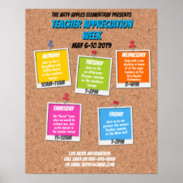 Lehrerbewertungswoche Informationskarte Poster