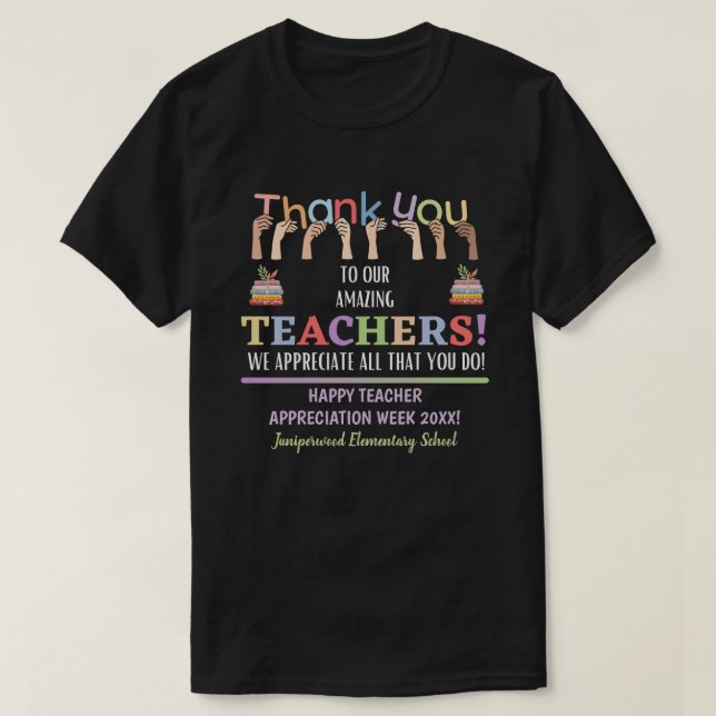 Lehrerbewertungswoche T-Shirt (Design vorne)