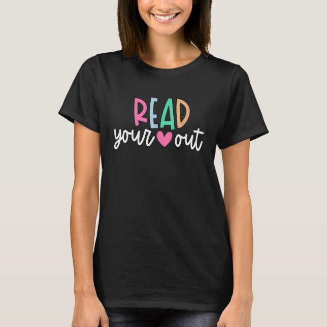 Lehrerbibliothek Lesen Buch T-Shirt (Vorderseite)