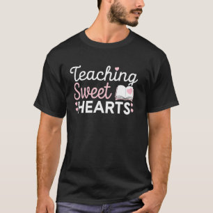 Lehrerbuch zum Valentinstag, süße Herzen unterrich T-Shirt