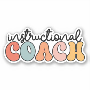 Lehrercoach Retro Aufkleber
