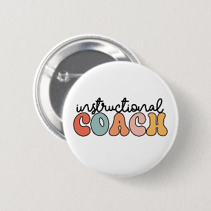 Lehrercoach Retro Button