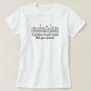 Lehrerdank T-Shirt Pflanze Samen Wachse Freude