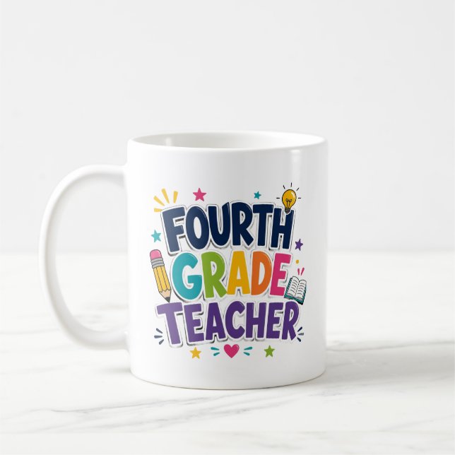 Lehrerdankeschon für Viertklässler Kaffeetasse (Links)
