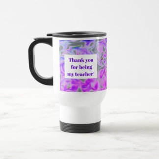 Lehrerdankeschön Lila Rosa Danke Tie-Dye Reisebecher